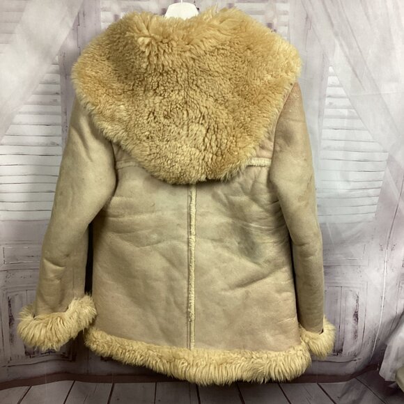 Overland Sheepskin Coat Cream Penny Lane Style - Picture 8 of 16